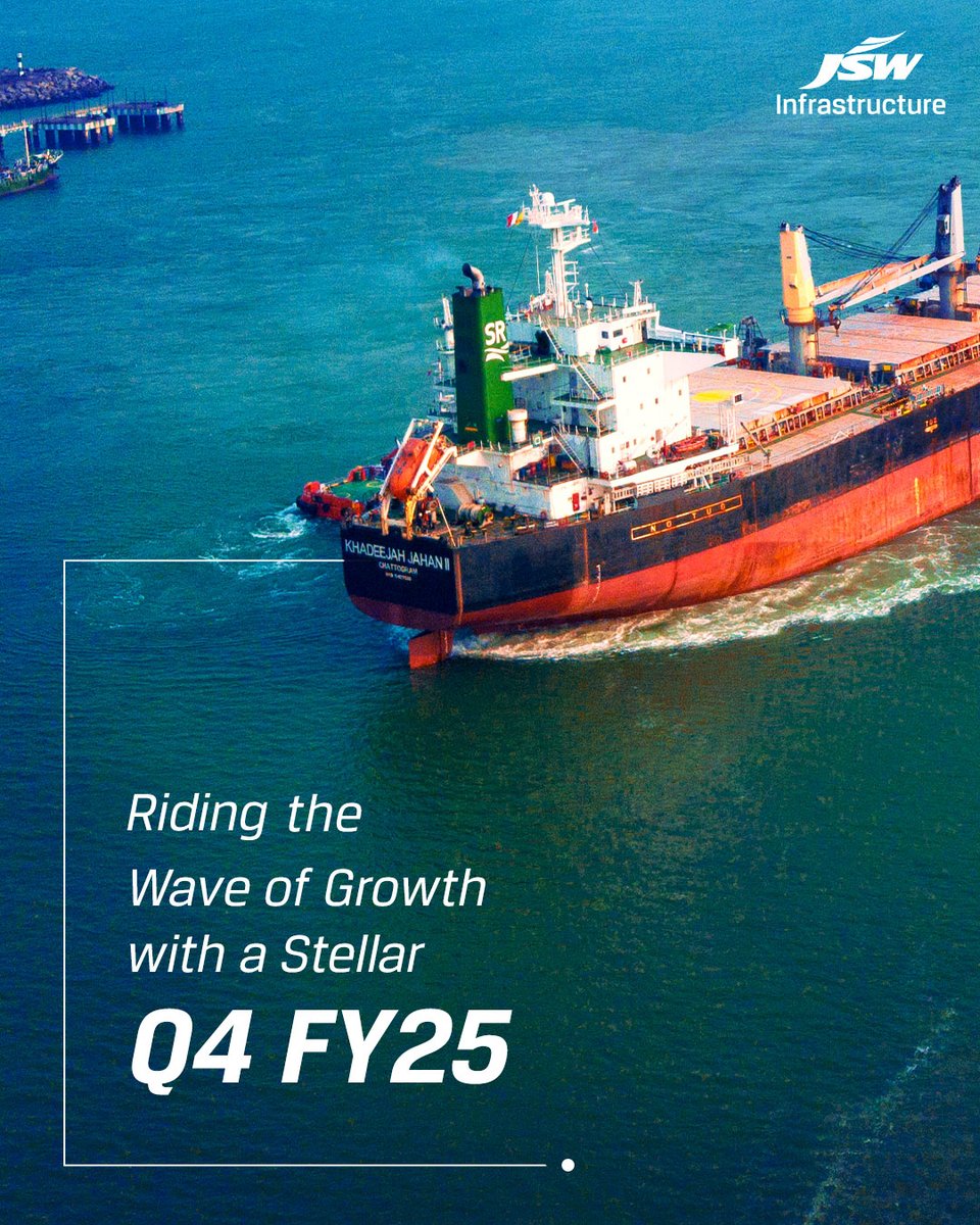 We are thrilled to share another quarter of exceptional growth and achievement. With cargo volumes reaching 31.2 million tonnes, up 5% YoY, and total revenue soaring to ₹1,372 crore, marking a 14% increase, we continue to build momentum. Our EBITDA of ₹730 crore reflects a 7%
