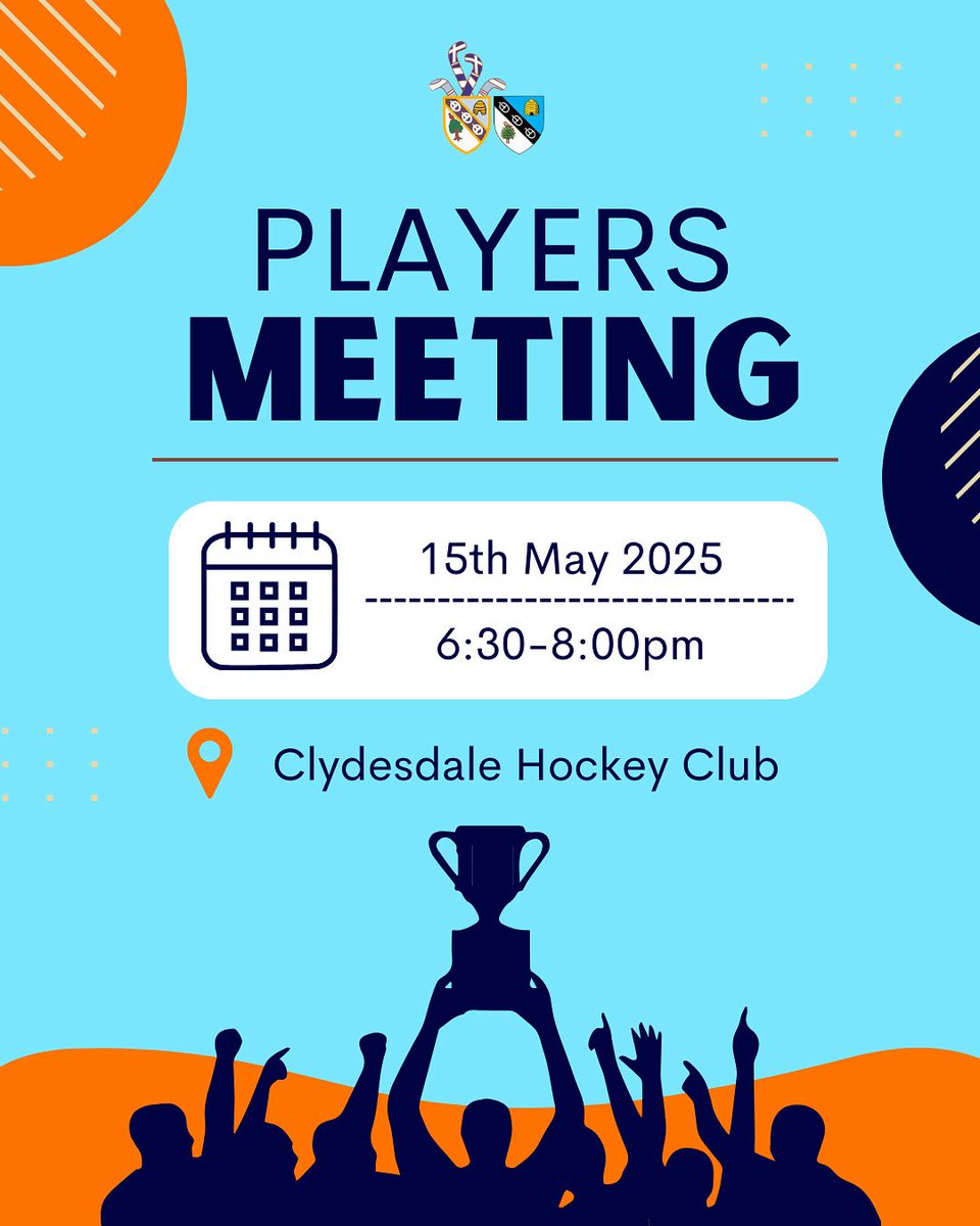 Annual Hockey Players Meeting 📆

This years hockey players meeting will be held on the 15th May in the clubhouse 🏠

Please come along at 6:30pm to have your say on what matters to you about the hockey section 🏑

🏑🟦🟧🟦🟧⁣⁣⁣

#monthedale #monthedalewestern #supportyourclub