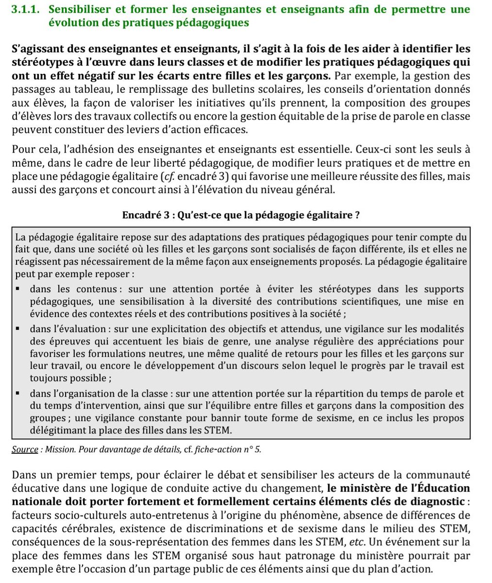 Rapport "Filles et mathématiques : lutter contre les inégalités, ouvrir le champ des possibles" ❤️