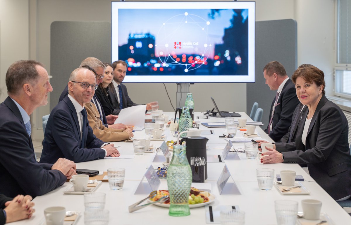 Hybrid CoE (@hybridcoe) on Twitter photo Luc Frieden, Prime Minister of the Grand Duchy of Luxembourg visited Hybrid CoE this week. A warm thank you for the visit and the great discussions on #hybridthreats <a href="/LucFrieden/">Luc Frieden</a>. Luc Frieden, Prime Minister of the Grand Duchy of Luxembourg visited Hybrid CoE this week. A warm thank you for the visit and the great discussions on #hybridthreats <a href="/LucFrieden/">Luc Frieden</a>.