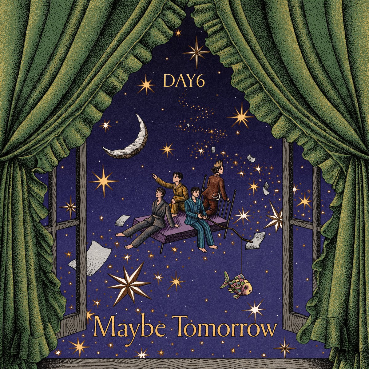 DAY6(데이식스) Digital Single
＜Maybe Tomorrow＞
Released Online
 
Melon bit.ly/43hfaaR
FLO bit.ly/4iNKK4I
Genie bit.ly/4iNRmAd
Bugs bit.ly/3F6oBAG
 
#DAY6 #데이식스
#Maybe_Tomorrow