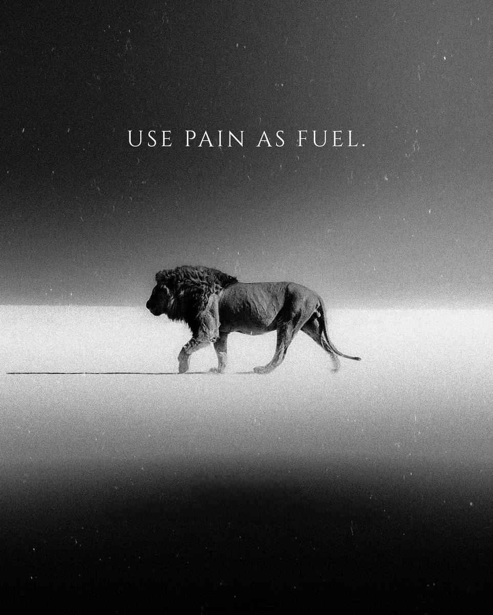 “Acıyı yakıt olarak kullan.”