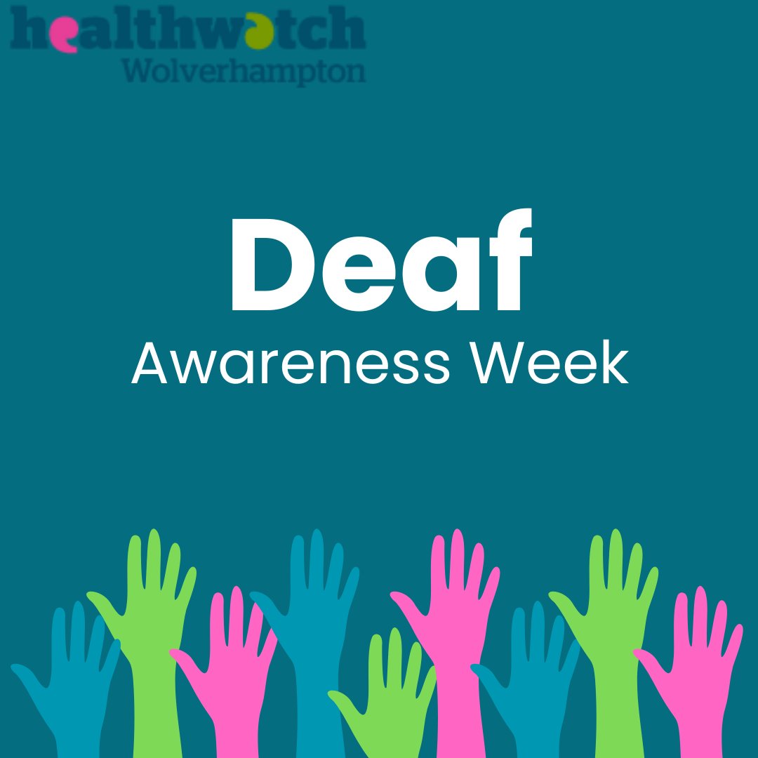 Healthwatch Wolverhampton (@hwwolverhampton) on Twitter photo Deaf Awareness Week is to highlight the experiences, culture, and challenges faced by the Deaf community. It aims to raise public awareness about the importance of inclusivity, accessibility, and the value of sign language in bridging communication gaps. Deaf Awareness Week is to highlight the experiences, culture, and challenges faced by the Deaf community. It aims to raise public awareness about the importance of inclusivity, accessibility, and the value of sign language in bridging communication gaps.