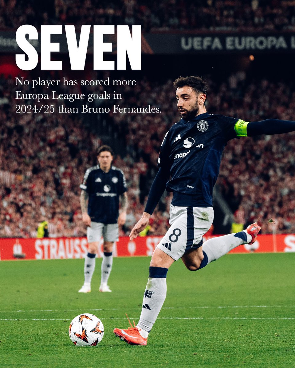 ManUtd's tweet photo. Our skipper leads by example 💥©️

💪 @B_Fernandes8

#MUFC || #UEL https://t.co/17DLaZGcsF