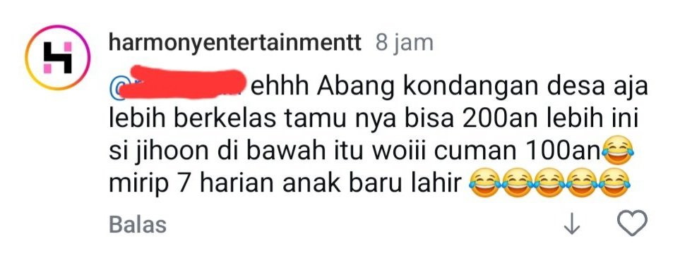 Ginilah klo org sakit jiwa malah main promotor2an 😡😡😡😡😡

Dia yg ga becus bikin event dan berkali2 melanggar kontrak  -> event dicancel sama agensi Korea -> artist fee yg udah dibayar hangus -> si promotor gila ini tantrum dan malah ngatain artisnya gini