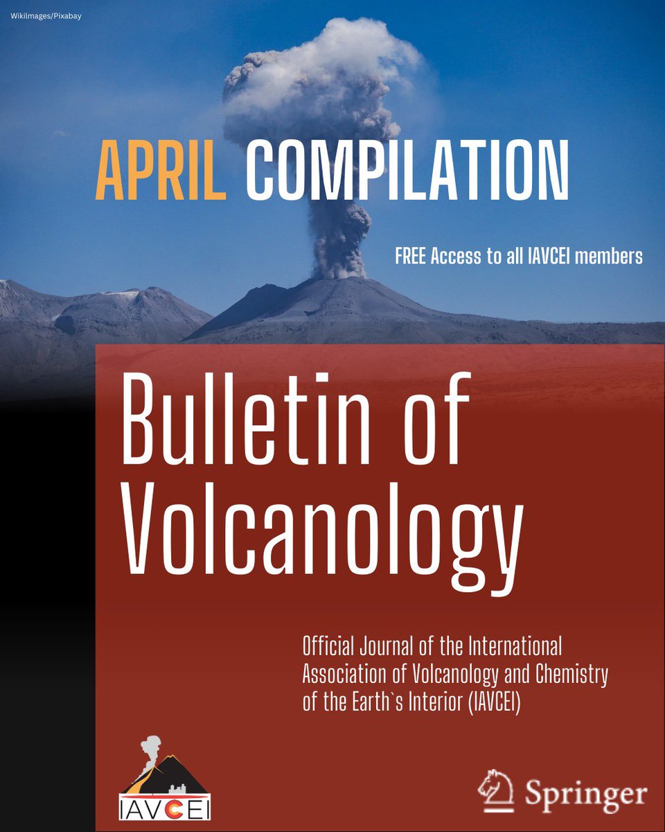 🌋 April Compilation of Bulletin of Volcanology ! 🌋

We’re excited to share the latest research articles published in April 2025 on the Bulletin of Volcanology! 🔥

🖇 All IAVCEI members enjoy free access to the journal

Check out the full paper list of this month!
👇🏼

(1/8)