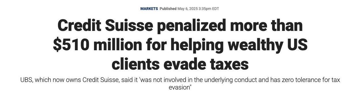 Give a man a fish, you feed him for a day
Teach a Credit Suisse to do shady business, you feed them for a lifetime*

*or until they get acquired by UBS for a ridiculously low amount