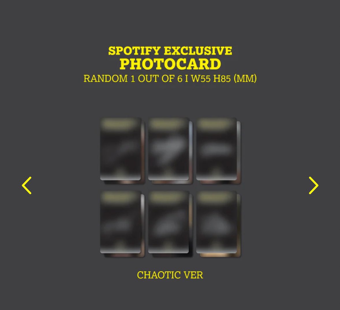 wts lfb katseye ph 𝜗𝜚 ‧₊˚ ⊹

౨ৎ Katseye BEAUTIFUL CHAOS Chaotic version - Spotify Fans First

⤷ ₱2200 ea + isf
⤷ feta
⤷ 50% nrdp payo, rb once onhand
⤷ Can opt for pooling

lara sophia manon yoonchae daniela megan official store exclusive