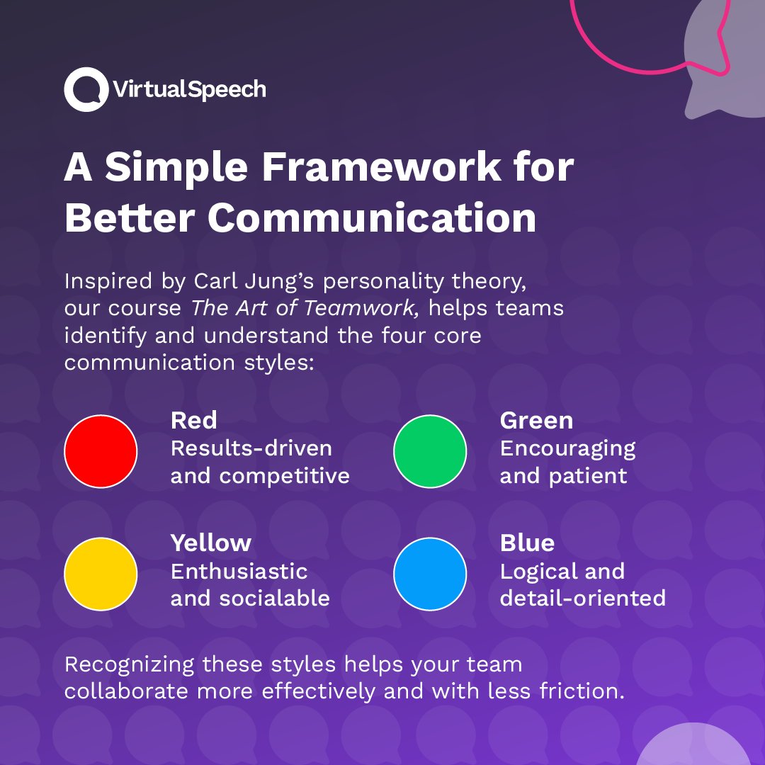 💡 We just launched The Art of Teamwork: A new course to boost team communication and reduce conflict.

Start with our FREE Color Personality Quiz 🎨

Based on Carl Jung’s theory, it reveals your communication style + how to connect better with others.

👉 eu1.hubs.ly/H0jVKhM0