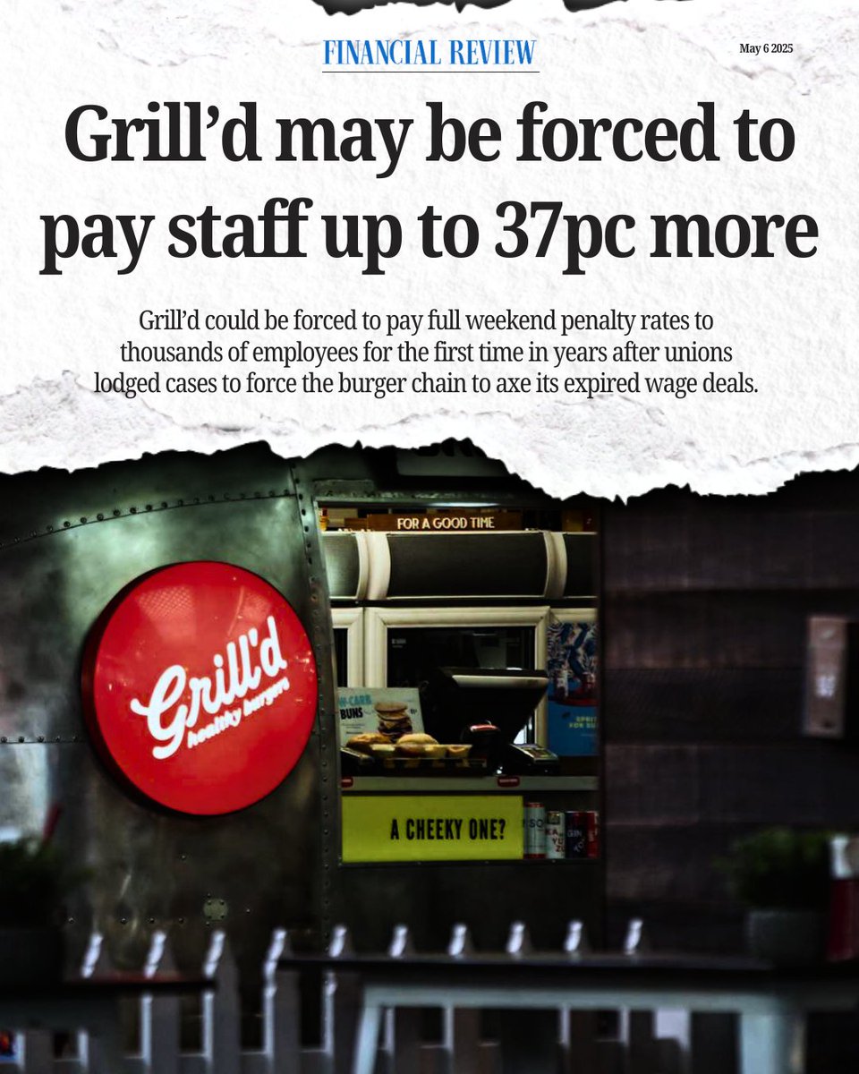 The bosses at Grill’d cooked up every trick in the book to dodge weekend penalty rates while their staff worked tirelessly.

These are the exact loopholes Labor has fought to close and will keep strengthening.

(And they’re the same dodgy tricks the LNP have backed time and