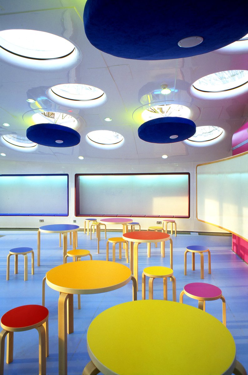 C20Society's tweet image. NEWS | It&apos;s Coming Home: Following an appeal by C20 Society, we&apos;re delighted to announce that the Future Systems classroom pod (2004) in Richmond has been saved from demolition by the @KaplickyCentre.
It is now set to be restored and become the first posthumous Jan Kaplický…