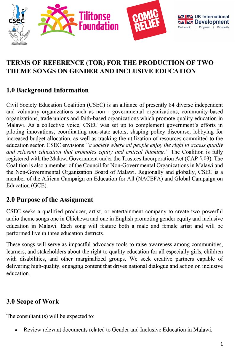 Civil Society Education Coalition Malawi tweet media