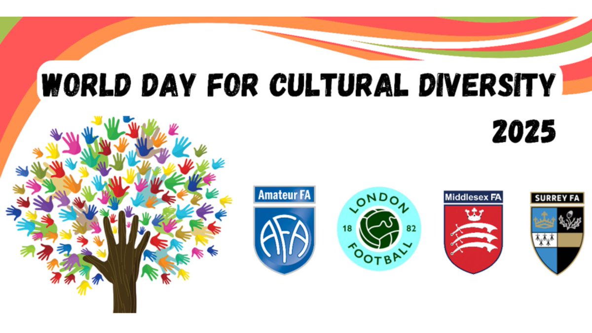 Amateur FA ⚽️ (@amateurfa) on Twitter photo Join us, <a href="/middxfa/">Middlesex FA ⚽️</a>, <a href="/LondonFA/">London Football</a> & <a href="/surreyfa/">Surrey FA</a> as we look at the role football plays within culture and how this can define the football experience.⚽
🗓️ Wednesday 21st of May
📍 Wembley Stadium, London, HA9 0WS
🔗 buff.ly/iogH5a4 Join us, <a href="/middxfa/">Middlesex FA ⚽️</a>, <a href="/LondonFA/">London Football</a> & <a href="/surreyfa/">Surrey FA</a> as we look at the role football plays within culture and how this can define the football experience.⚽
🗓️ Wednesday 21st of May
📍 Wembley Stadium, London, HA9 0WS
🔗 buff.ly/iogH5a4