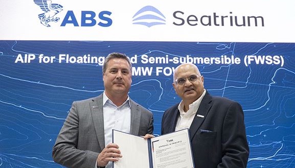 The American Bureau of Shipping has approved in principle Seatrium Marine &amp; Deepwater Technology's design of a floating wind semi-submersible floating column foundation for 15MW wind turbines. renews.biz/100436/ #offshorewind #floatingwind #renewableenergy