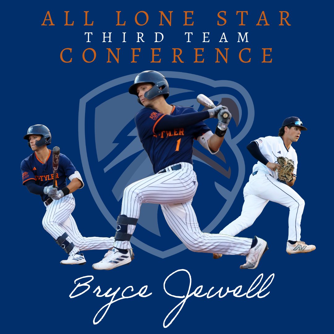 Junior 1B Bryce Jewell has been named to the All-LSC Third Team! Jewell has a .371 AVG with 56 hits including 12 2B, 2 3B, and 7 HR. He also walked 20 times, drove in 53 runs, and scored 43 times at the time of selection.