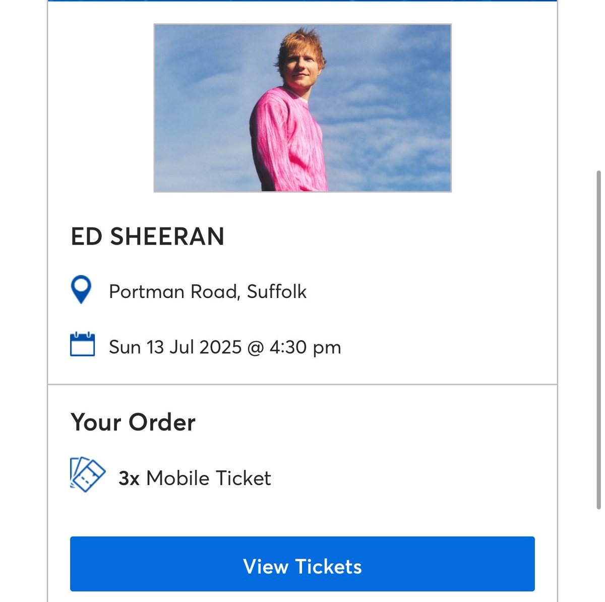 RonaldoSwan's tweet image. Album launch, hometown show, James Blunt and Maisie Peters supporting. I am so over the moon wtf 😭