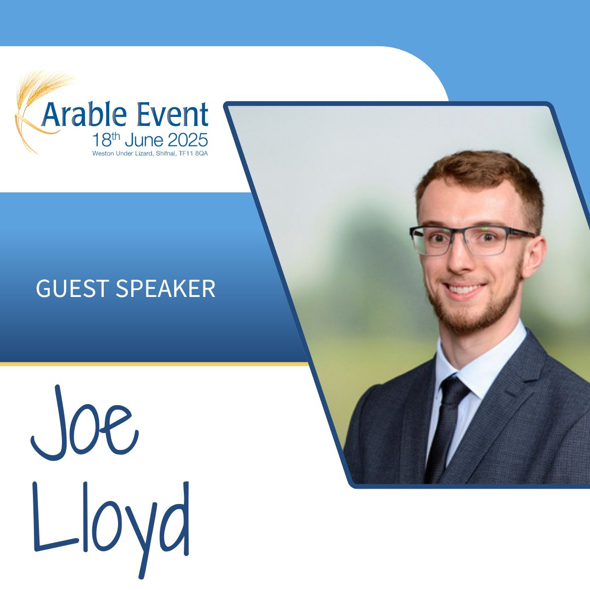 GUEST SPEAKER ANNOUNCEMENT! 📣

We're excited to welcome Joe Lloyd from <a href="/Savills/">Savills</a> Rural to the #ArableEvent2025! 🌾

Don't miss Joe's valuable perspectives on the future of farming and land use! 💼

🎟️ Register for FAST TRACK tickets 👉 thearableevent.co.uk/tickets