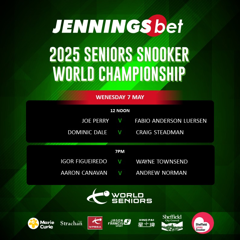 World Seniors Snooker Tour (@worldseniors) on Twitter photo SNOOKER IS BACK 🙌
Missing the live snooker action?
Join us on <a href="/Channel5Sport/">Channel 5 Sport</a> from 12:00 as the 2025 <a href="/jenningsbetinfo/">JenningsBet</a> World Seniors Snooker Championship gets underway live from the iconic Crucible Theatre!
#SeniorsSnooker SNOOKER IS BACK 🙌
Missing the live snooker action?
Join us on <a href="/Channel5Sport/">Channel 5 Sport</a> from 12:00 as the 2025 <a href="/jenningsbetinfo/">JenningsBet</a> World Seniors Snooker Championship gets underway live from the iconic Crucible Theatre!
#SeniorsSnooker