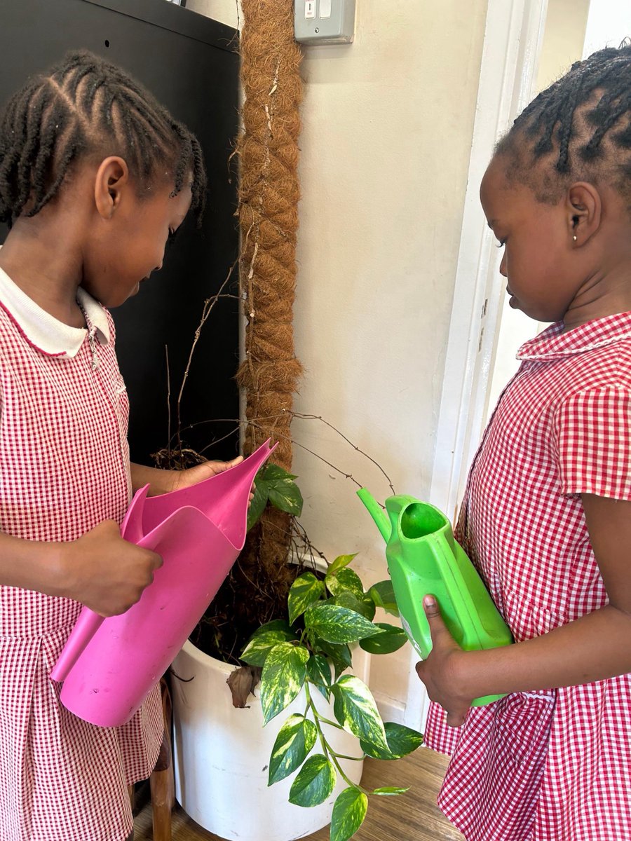 Thank you girls for helping to look after our plants.