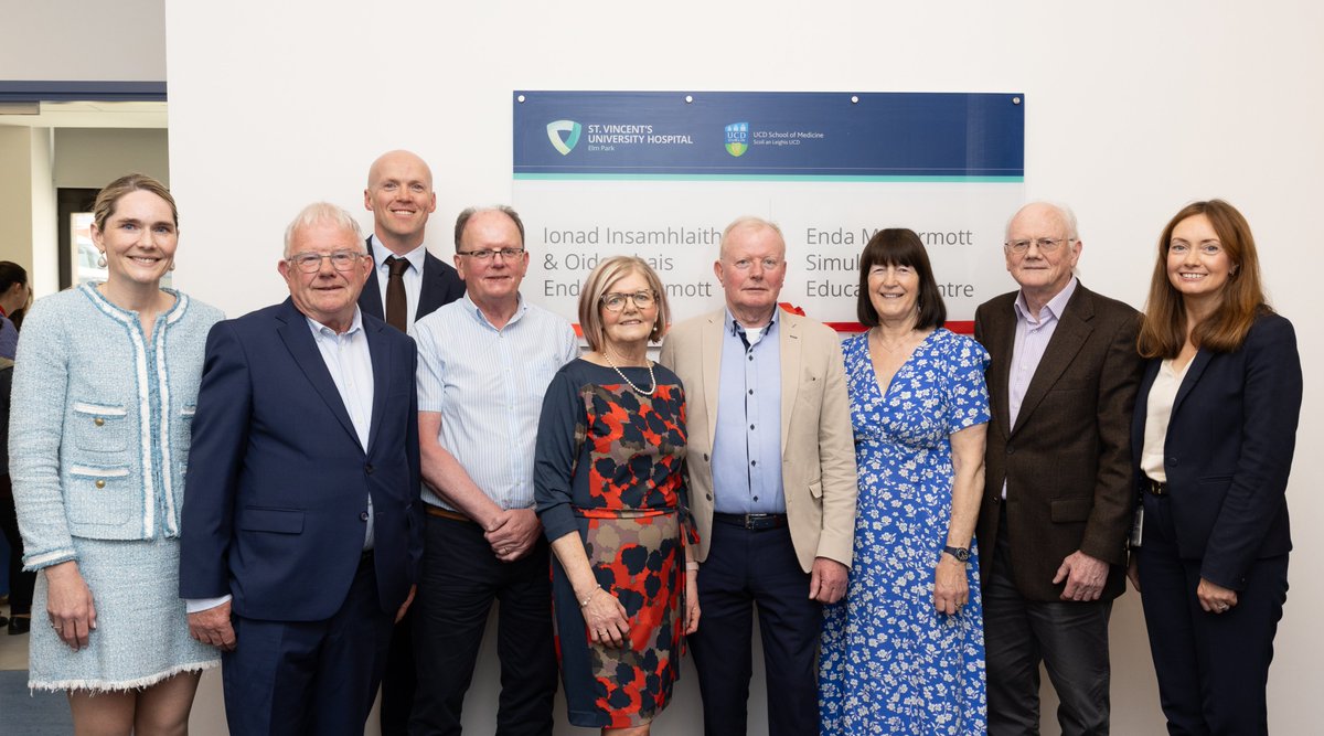A proud day at SVUH as we officially open the Enda McDermott Simulation &amp; Education Centre—honouring a legacy of excellence in education, teamwork &amp; patient care.

🔗 Full story: stvincents.ie/a-lasting-lega…

#SVUH #EMSEC #PatientSafety #Simulation #MedicalEducation