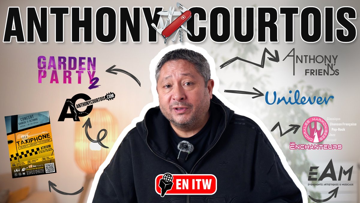 hyperbareagency's tweet photo. Introducing #anthonycourtois, un personnage surprenant, un véritable touche-à-tout de entertainment:  Chanteur, animateur, producteur, organisateur https://t.co/pz4RlIC9mK
#Musique #EAM #ITW #vidéo #production #rueil #rueilmalmaison #gardenparty2rueil https://t.co/9a5cSyLtEC