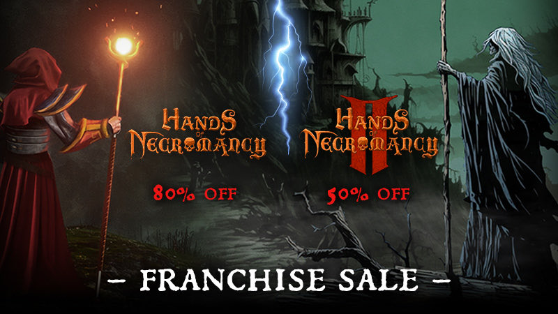 FulqrumPub's tweet photo. 🧙♂️ Raise the dead, not the prices! The Hands of Necromancy Franchise Sale is here — up to 66% off! 🦴🔥
👉 https://t.co/ciOrcXh6XS
#Indiegames | #retroFPS | #HandsOfNecromancy https://t.co/X219P7Oq59