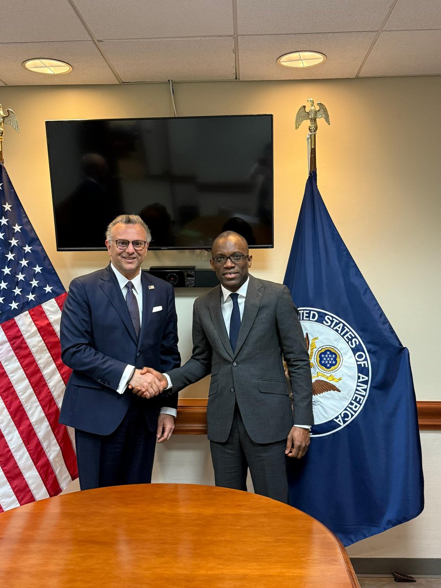 Olushegun ADJADI BAKARI (@shegunbakari) on Twitter photo Honored to meet in Washington, D.C. with Massad Boulos <a href="/US_SrAdvisorAF/">U.S. Senior Advisor for Africa</a>, Senior Adviser for Africa to President Trump, alongside our new Ambassador to the U.S., Agniola Ahouanmenou <a href="/AgniolaA/">Agniola Ahouanmenou</a>.
Together, we reaffirmed our ambition to elevate the Benin–U.S. partnership — with a Honored to meet in Washington, D.C. with Massad Boulos <a href="/US_SrAdvisorAF/">U.S. Senior Advisor for Africa</a>, Senior Adviser for Africa to President Trump, alongside our new Ambassador to the U.S., Agniola Ahouanmenou <a href="/AgniolaA/">Agniola Ahouanmenou</a>.
Together, we reaffirmed our ambition to elevate the Benin–U.S. partnership — with a