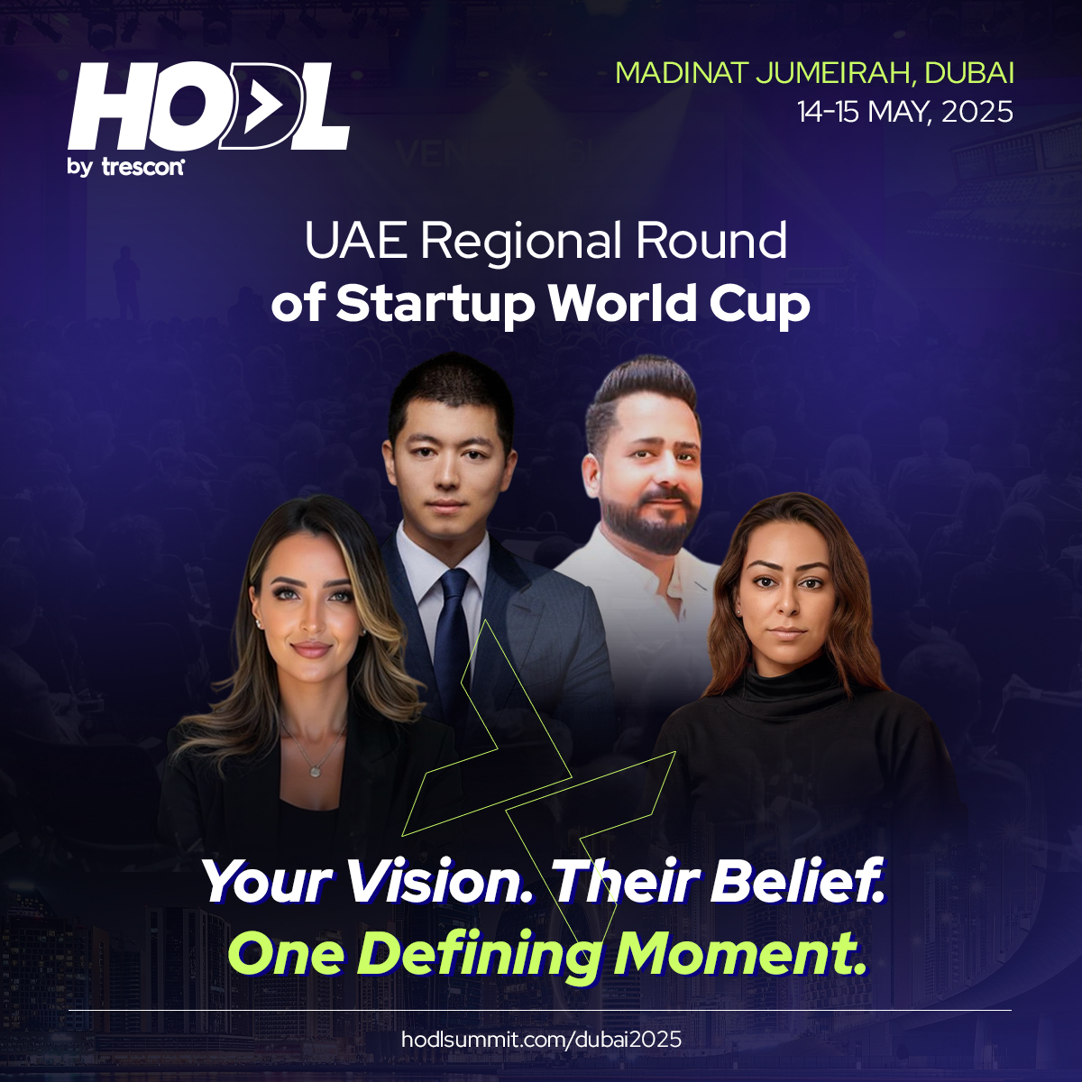TresconEVENTS's tweet image. One pitch. One shot. One moment to own the spotlight.

The UAE Regional Round of the Startup World Cup is live at @HODLbyTrescon 2025.
Think your idea is next-level?

Submit your pitch now  hubs.li/Q03lnphz0

#Beyondblockchain #HODL2025 #Blockchain #Web3 #DeFi