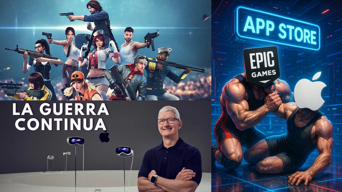 Manvel_0's tweet photo. Qué está pasando entre #epicgames (dueña de #FreeFire) y #apple? 

Qué cambios generará este conflicto legal en la industria #IT?

Te lo cuento en mi nuevo video: https://t.co/ESwFSuCSq5 https://t.co/Qk7VICLauS
