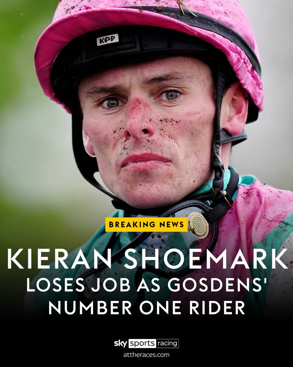 Breaking: Kieran Shoemark has lost the big job with John and Thady Gosden, just days after Field Of Gold's 2000 Guineas defeat...

Per <a href="/nickluck/">Nick Luck</a>