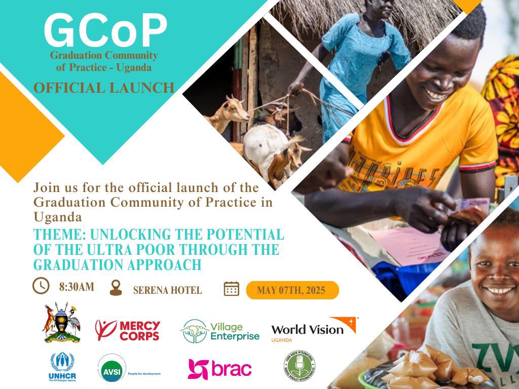 AVSI Foundation Uganda (@avsiuganda) on Twitter photo We're joining 🇺🇬Community of Practice for Graduation programmes—collaborating to empower people. Together, we’ll drive innovation, boost resilience, & influence policy for sustainable, dignified #livelihoods. Let’s lift households out of #poverty! <a href="/mercycorps/">Mercy Corps</a> <a href="/UNHCRuganda/">UNHCR Uganda</a> We're joining 🇺🇬Community of Practice for Graduation programmes—collaborating to empower people. Together, we’ll drive innovation, boost resilience, & influence policy for sustainable, dignified #livelihoods. Let’s lift households out of #poverty! <a href="/mercycorps/">Mercy Corps</a> <a href="/UNHCRuganda/">UNHCR Uganda</a>