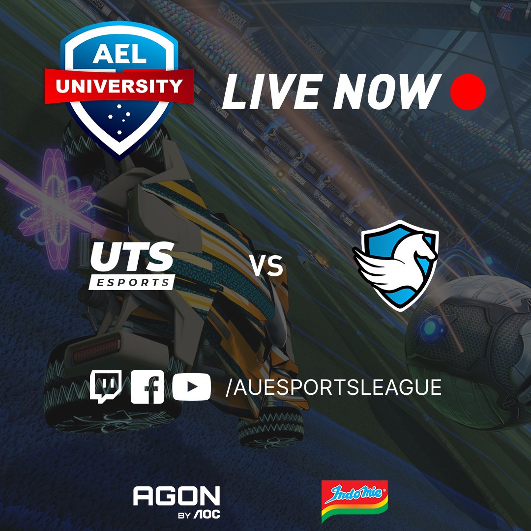 Australian Esports League (@auesportsleague) on Twitter photo Next up we have a NSW showdown between <a href="/UTSEsports/">UTS Esports</a> & <a href="/uonesportsclub/">University of Newcastle Esports Club</a> ⚔️
🔴 twitch.tv/auesportsleague
The AEL is proudly sponsored by <a href="/AGONbyAOC/">AGON by AOC</a> & <a href="/Indomielovers/">Indomie</a> Next up we have a NSW showdown between <a href="/UTSEsports/">UTS Esports</a> & <a href="/uonesportsclub/">University of Newcastle Esports Club</a> ⚔️
🔴 twitch.tv/auesportsleague
The AEL is proudly sponsored by <a href="/AGONbyAOC/">AGON by AOC</a> & <a href="/Indomielovers/">Indomie</a>