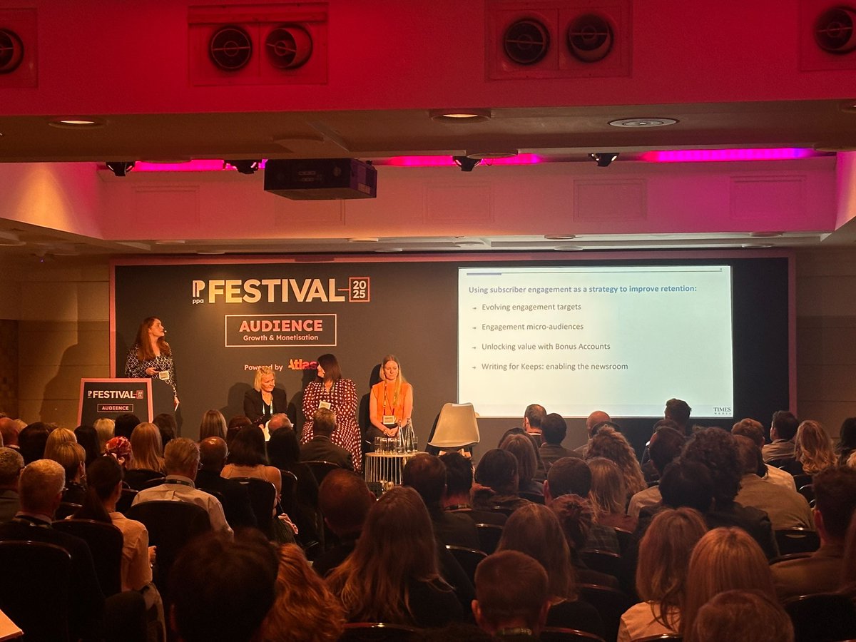 BigBite's tweet image. Lisa Stevens, Head of Subscriber Engagement and Retention at @thetimes, shares the global newsrooms strategies for engaging subscribers and how it effectively measures the success of new ideas 💡
#PPA #Subscriptions #Publishing