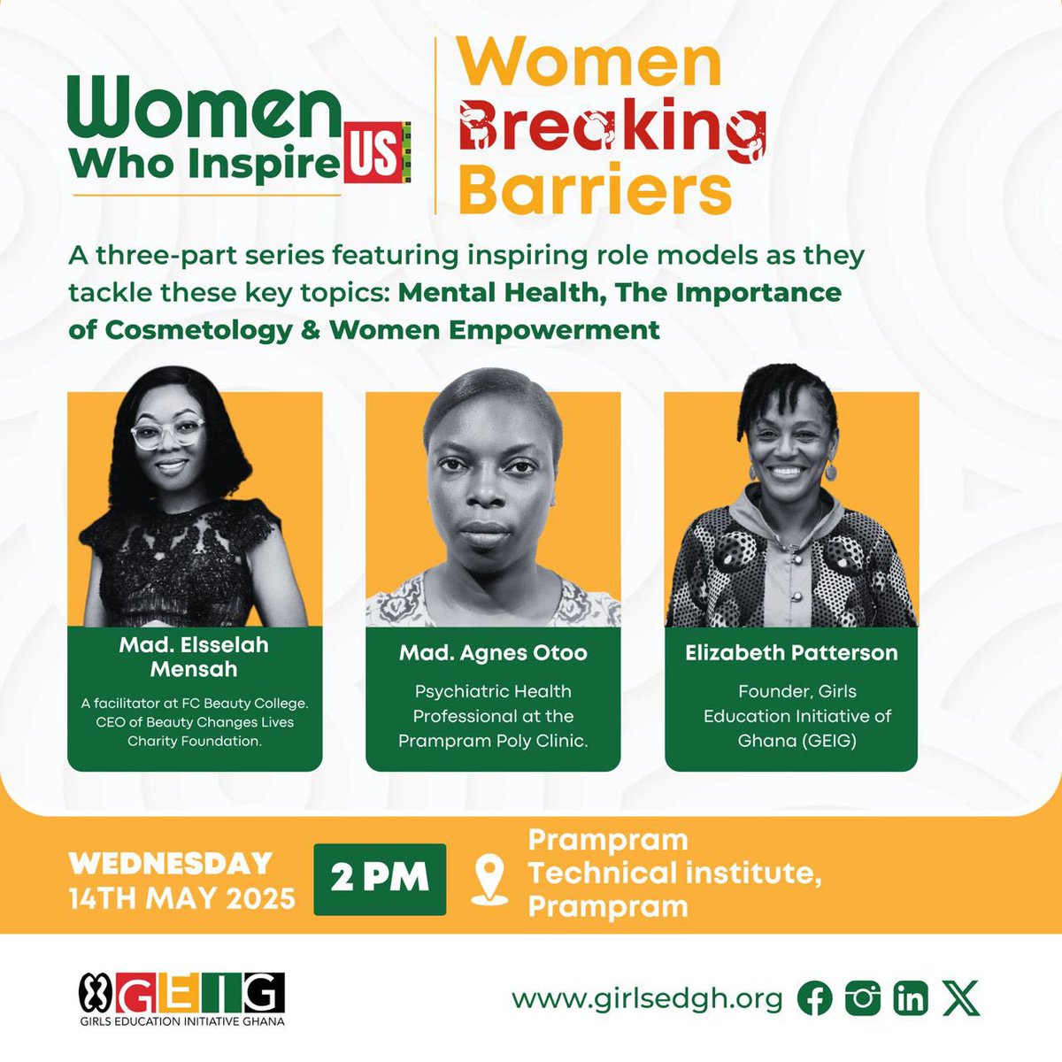 Meet the women who are redefining beauty and empowerment! 
Join us for a powerful session from three different perspectives and three different paths,celebrating cosmetology, women's empowerment, and community impact. 
Hear from inspiring female role models who are driving change