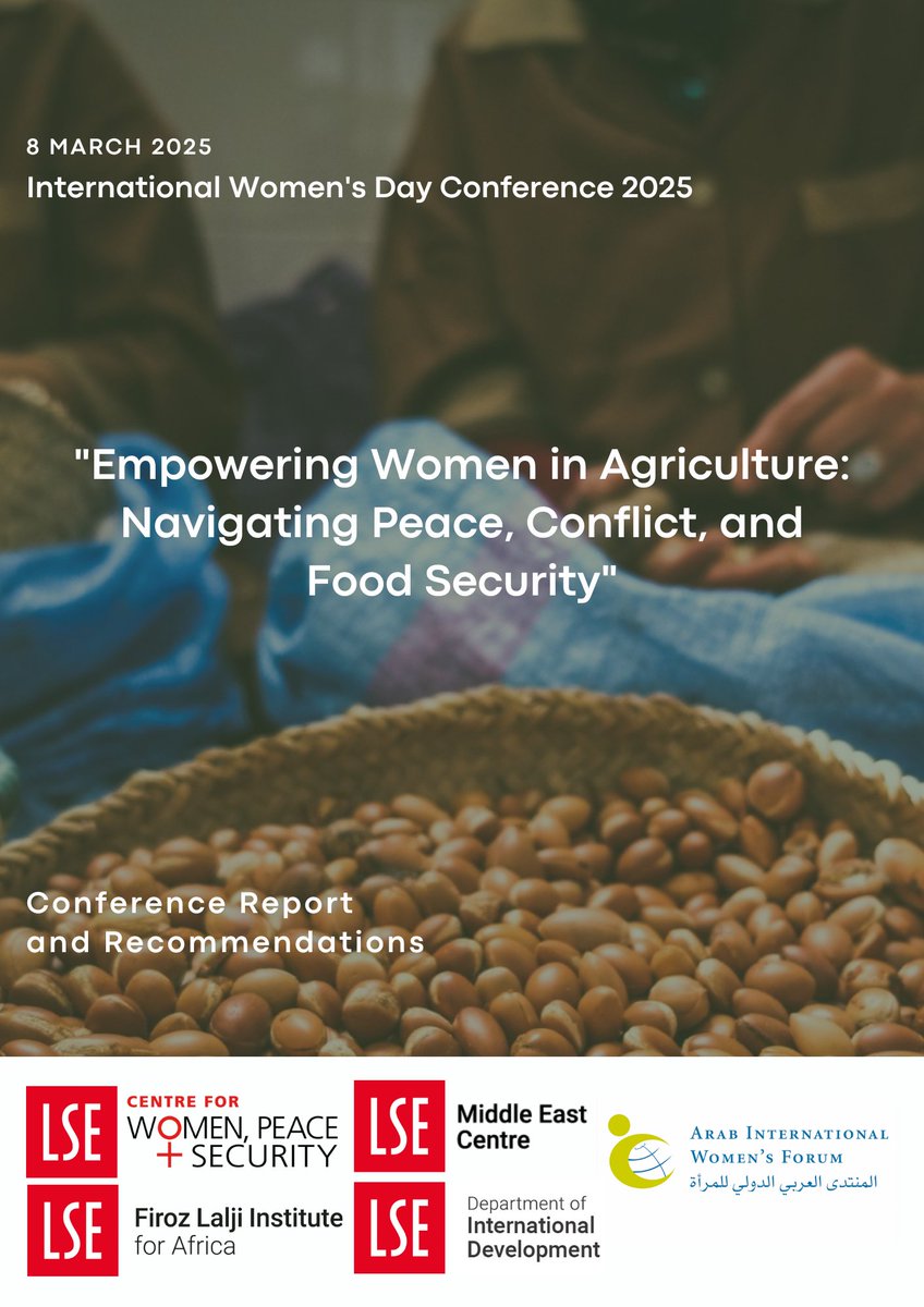📑We are happy to share the outcomes of the 2025 International Women’s Day Conference.   

The report outlines key insights and actionable policy recommendations, advancing a vision where women are leading the way in transforming agriculture.

lse.ac.uk/africa/assets/…