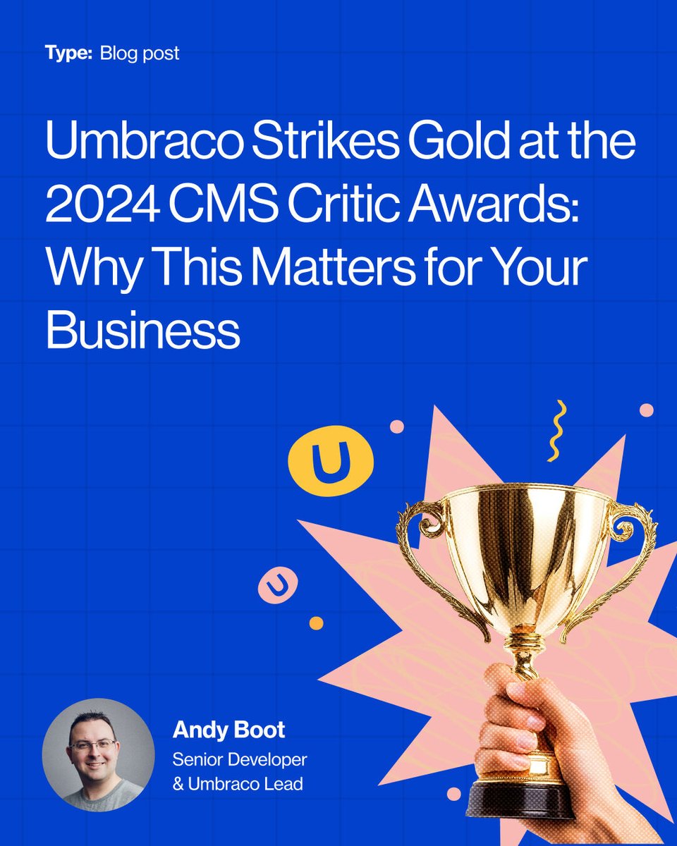 Umbraco Strikes Gold  🏆

This recognition goes beyond the platform, pointing to an exciting shift in the future of digital content.

We’ve explored what these awards reveal about the changing CMS landscape. #Umbraco #UmbracoCMS

 🔗 - bit.ly/4m9YfPa