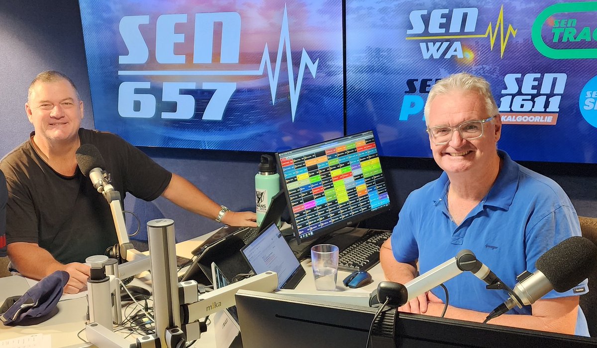 SEN WA Breakfast (@senwabreakfast) on Twitter photo TOMORROW with <a href="/ScottyCummings_/">Scotty Cummings</a> and <a href="/TimGossage/">Tim Gossage π€</a>:
><a href="/CollingwoodFC/">Collingwood FC</a>'s Billy Frampton
>Adam Simpson in studio #AFL
><a href="/SullyLeagueTALK/">Sully James Sullivan</a> #NRL
>The <a href="/GolfBoxAU/">GolfBox</a> quiz! Be ready to call 13 12 55 to win a $150 Golf Box voucher!
>PLUS Goss will get a flu jab live on air ππ²
Tune in from 6am TOMORROW with <a href="/ScottyCummings_/">Scotty Cummings</a> and <a href="/TimGossage/">Tim Gossage π€</a>:
><a href="/CollingwoodFC/">Collingwood FC</a>'s Billy Frampton
>Adam Simpson in studio #AFL
><a href="/SullyLeagueTALK/">Sully James Sullivan</a> #NRL
>The <a href="/GolfBoxAU/">GolfBox</a> quiz! Be ready to call 13 12 55 to win a $150 Golf Box voucher!
>PLUS Goss will get a flu jab live on air ππ²
Tune in from 6am