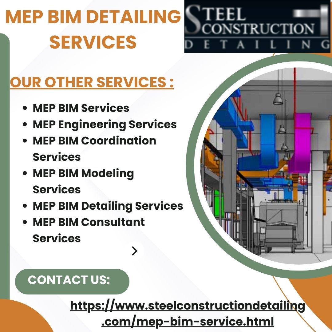 SteelConstruct6's tweet image. Our Steel Detailing Company is one of the leading MEP BIM Detailing Service providers in San Francisco, USA. 
For More Information, Visit Our Website:
steelconstructiondetailing.com/mep-bim-servic…
#MEPBIMModeling
#MEPBIM
#MEPEngineering
#MEPBIMCoordination
