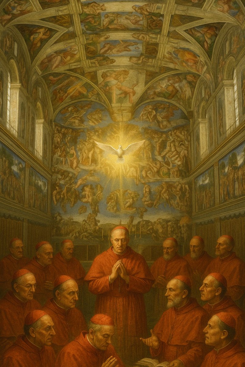 ORATE_'s tweet image. Hoy empieza el Cónclave, del cual saldrá el nuevo Vicario de Cristo.
Recemos para que el Espíritu Santo ilumine a los cardenales electores.