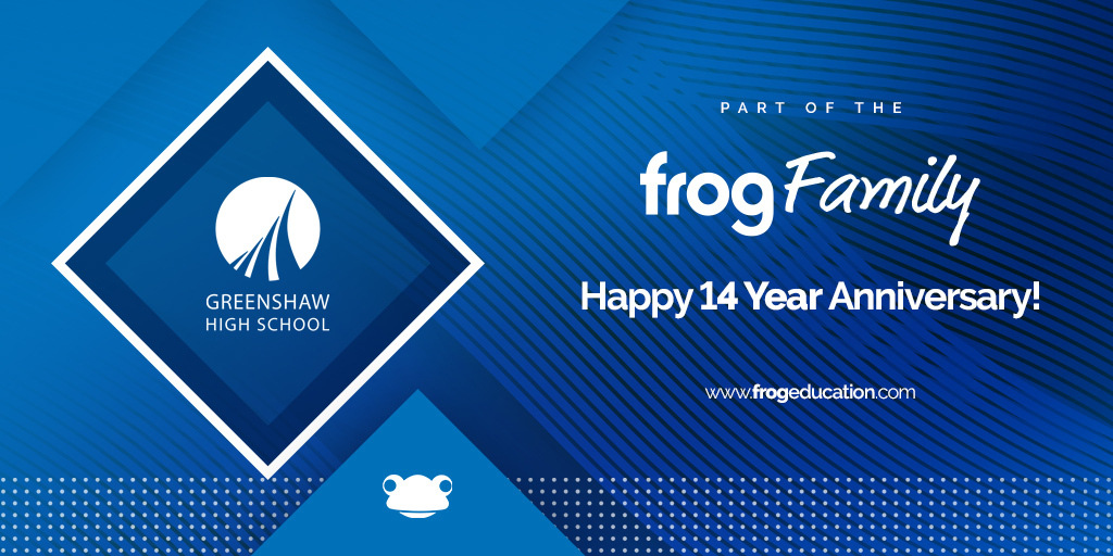 Frog Education (@frogeducation) on Twitter photo How amazing that <a href="/GreenshawHigh/">Greenshaw High School</a> have now been working with us for 14 years!
#FrogFamiliy #Education #EdTech #Collaboration #Incredible #Partnership How amazing that <a href="/GreenshawHigh/">Greenshaw High School</a> have now been working with us for 14 years!
#FrogFamiliy #Education #EdTech #Collaboration #Incredible #Partnership