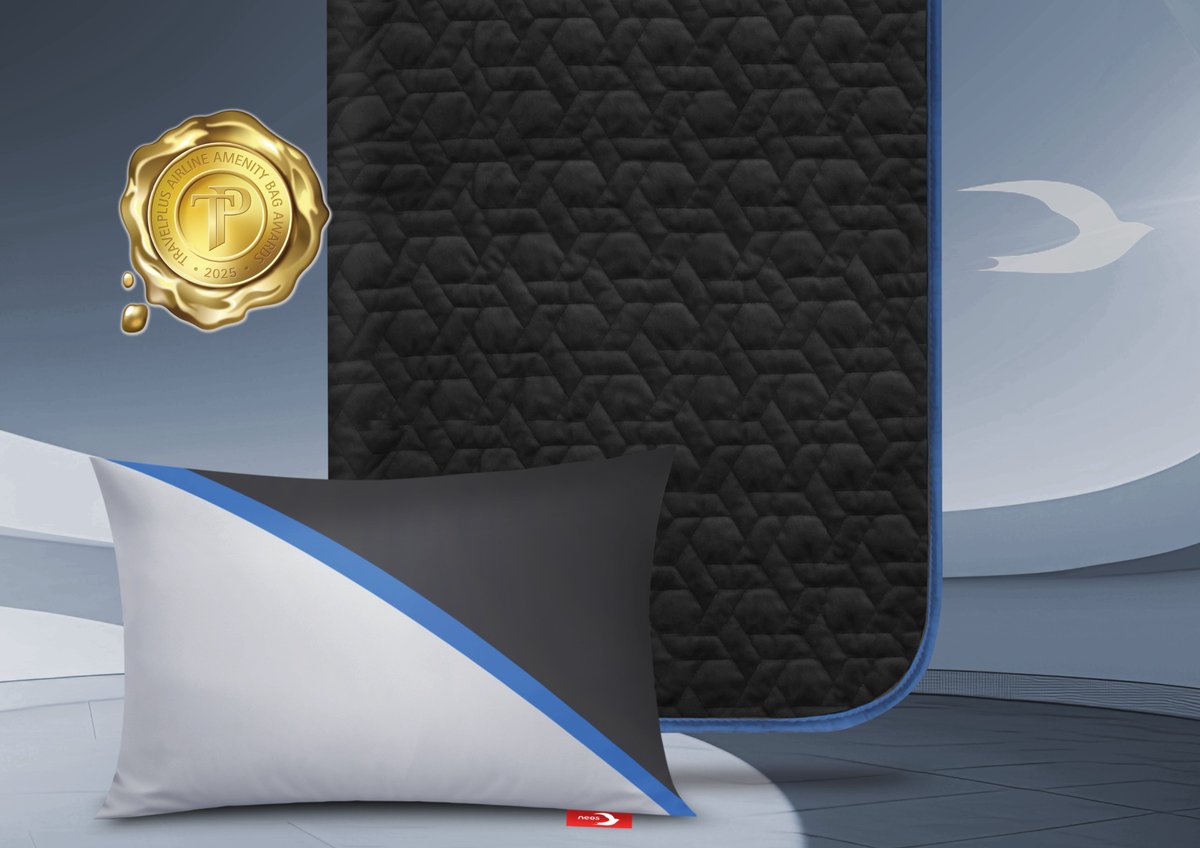 KaelisWorld's tweet photo. 🌟 Take a look at our award-winning Premium Class comfort set, created in partnership with @neosspa  to bring elevated comfort and style to the skies. ✈️💼 https://t.co/Q3wgcAujoW