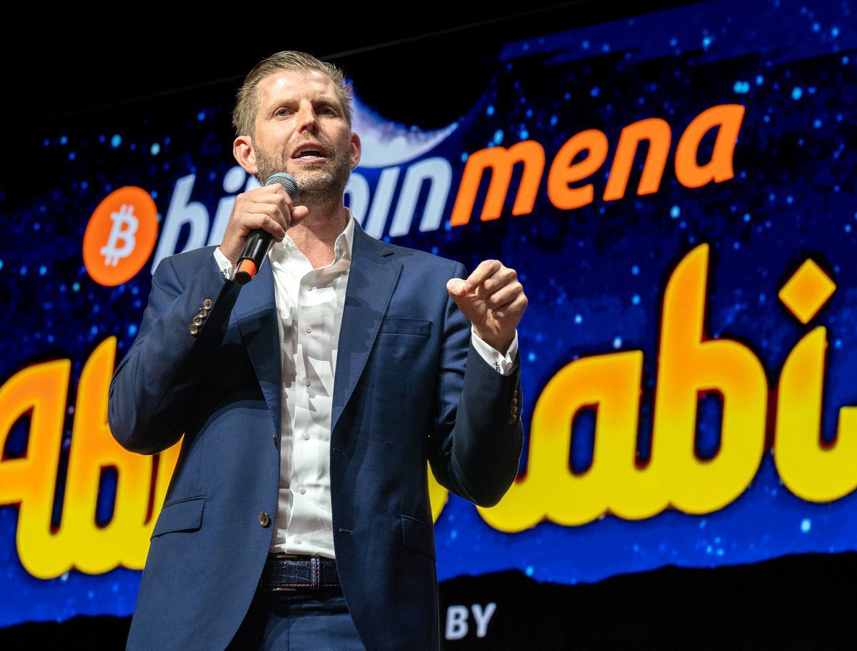 BitcoinMagazine's tweet image. JUST IN: 🇺🇸 Eric Trump says, “I love Bitcoin. I own a lot of it, and Trump owns a lot of it.”

“You’re going to see exponential growth” 🚀