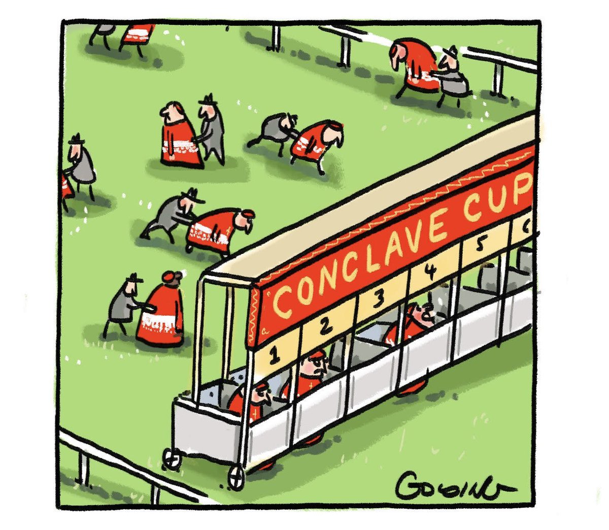 The running of the #Conclave2025 Cup. <a href="/theage/">The Age</a>