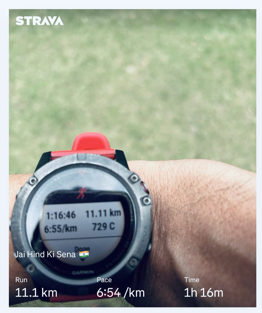 Prabhat Kumar (@prabhatk29) on Twitter photo ๐โโ๏ธ Todayโs 11.11 KM run is dedicated to our Proud Armed Forces ๐ฎ๐ณ for their bravery and courage in carrying out Operation Sindoor ๐คฉ๐๐๏ธ
But Ye Dil Mange More! ๐๐ช๐ฅ
Let's Stay Inspired! ๐โจ
#ProudIndian #ArmedForces #OperationSindoor #MoreToGo #KeepRunning #Inspiration ๐โโ๏ธ Todayโs 11.11 KM run is dedicated to our Proud Armed Forces ๐ฎ๐ณ for their bravery and courage in carrying out Operation Sindoor ๐คฉ๐๐๏ธ
But Ye Dil Mange More! ๐๐ช๐ฅ
Let's Stay Inspired! ๐โจ
#ProudIndian #ArmedForces #OperationSindoor #MoreToGo #KeepRunning #Inspiration