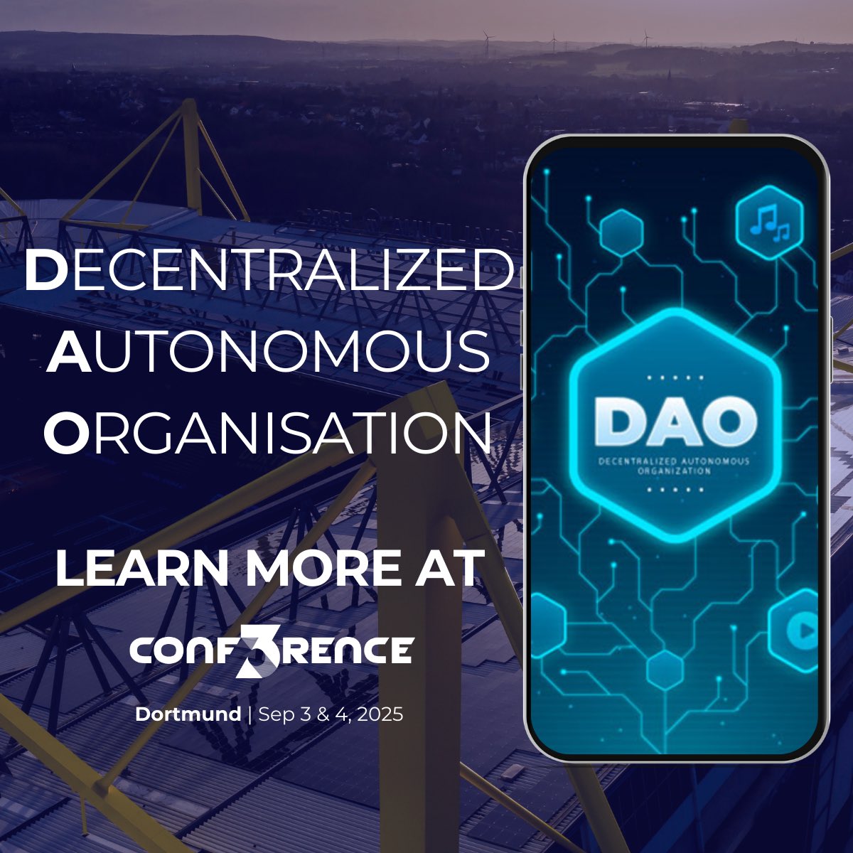 What if your team wasn’t a department – but a #DAO?
No top-down. No silos. Just smart contracts, wallets &amp; collective decisions.
The future of work is onchain.
Join us @ CONF3RENCE 2025
📍 Dortmund | Sept 3–4
🎟️ 30% off: code CONF3RENCE30
#Web3 #FutureOfWork