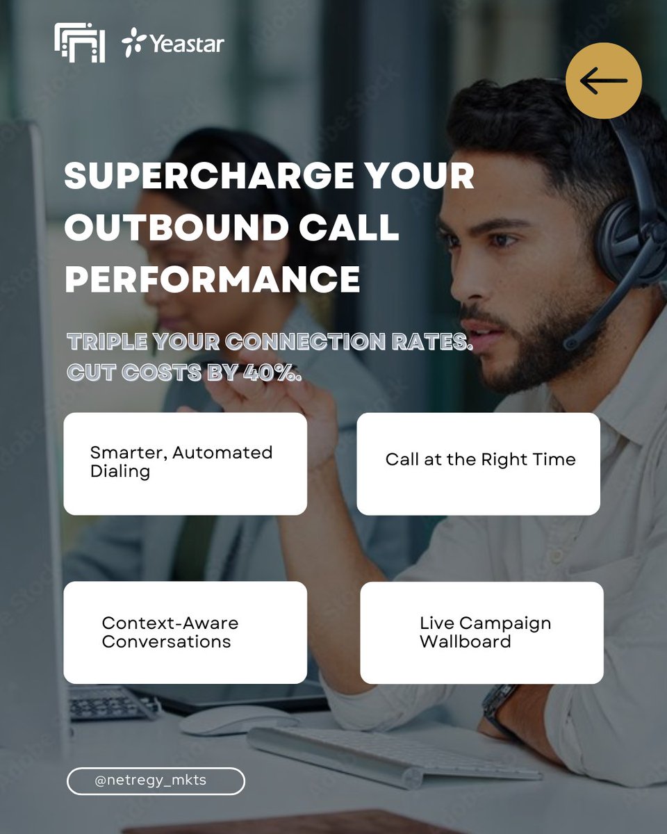 Netregy's tweet image. 🚀 Tired of low outbound call conversions?
Manual dialing gives you just 1–3% success. With Yeastar’s Outbound Call Center Solution, you can triple that to 8–12% — while cutting 40% in costs.
Learn more: netregy.com
#Yeastar #OutboundSolution #CallCenterTech