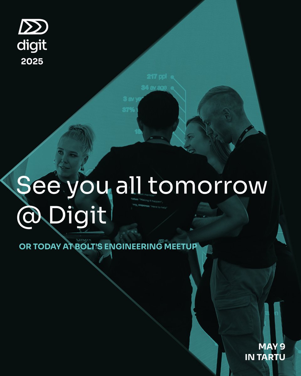 DIGIT = TOMORROW 🔥

Our team’s all over the venue, making sure it’s just right before the doors open tomorrow 😎

We can’t wait to welcome you to Digit! 👏🏼

If you haven't gotten your ticket yet, there's still time to join us 👉 fienta.com/digitconf2025

#digitconf