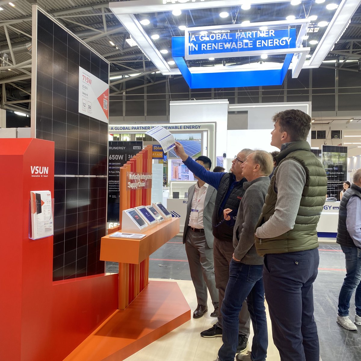 vsun_solar's tweet image. It’s finally here — Day 1 at Intersolar Europe 2025! The energy is electric, and the crowd is incredible!

We’re beyond excited to connect with solar enthusiasts, industry pros, and global partners.Come see what all the buzz is about at Booth #A1 430 

#VSUNSOLAR #Intersolar2025