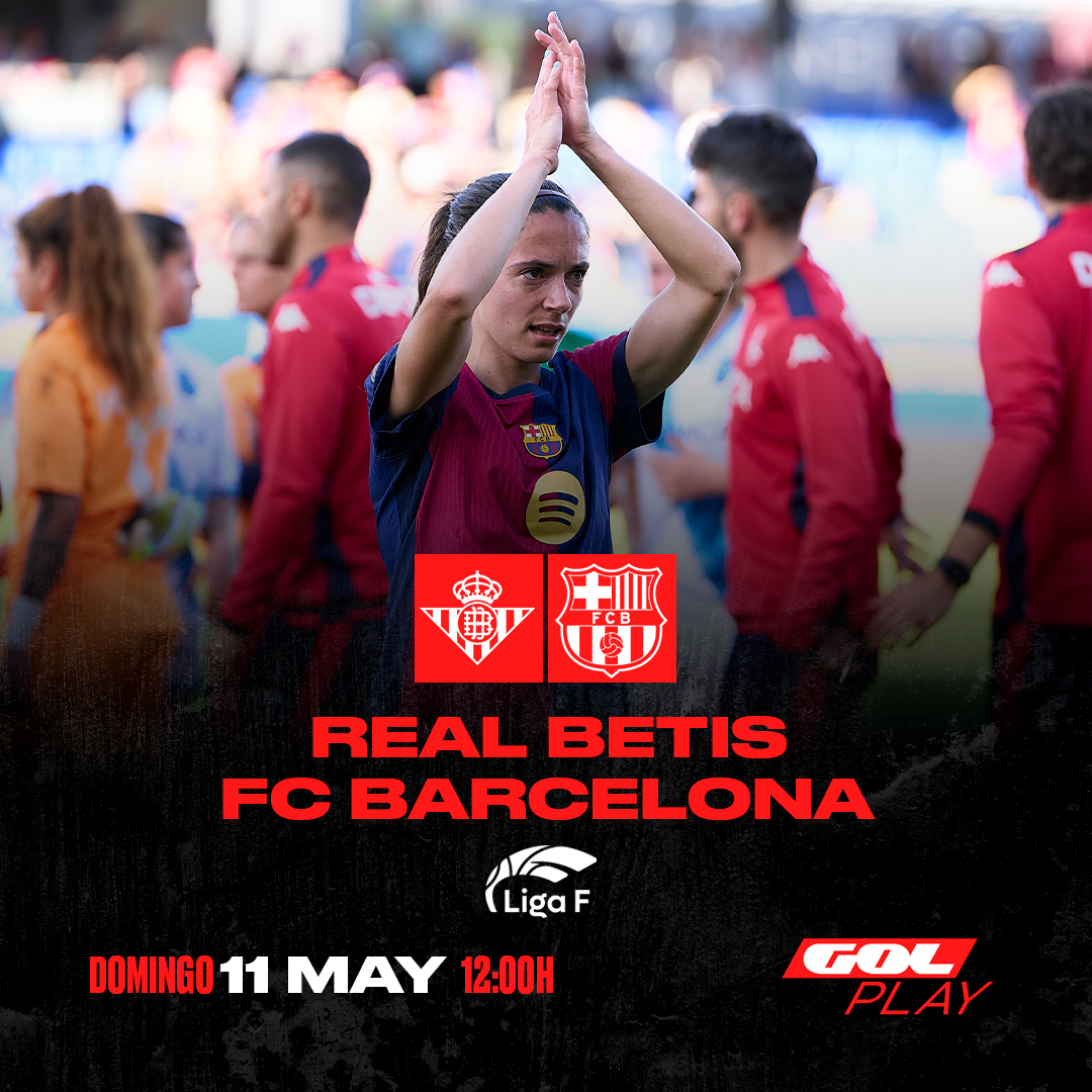 🤩 El campeonato de <a href="/LigaF_oficial/">Liga F</a> se decide en GOLPLAY

📅 Domingo
⌚️ 12:00h
⚔️ <a href="/RealBetisFem/">Real Betis Féminas</a> 🆚 <a href="/FCBfemeni/">FC Barcelona Femení</a> 
🗣️ <a href="/ivanfanlo/">Ivan Fanlo</a> e <a href="/iratividal/">Irati Vidal</a> 
📺💻📱 GOL PLAY y <a href="/Gol_Stadium/">GolStadium</a> 

#LigaFenGol