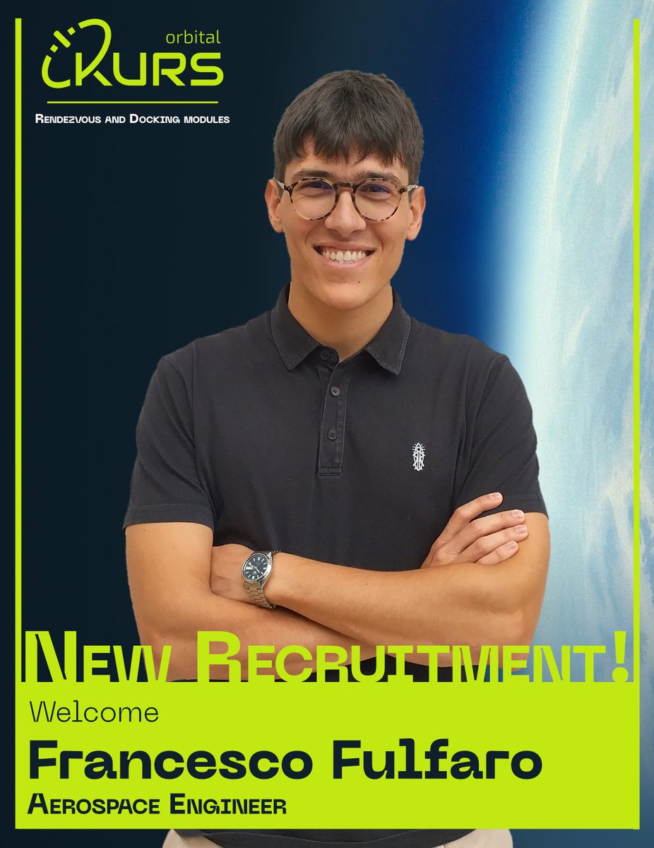 Kurs Orbital (@kursorbital) on Twitter photo We take great pride in cultivating and retaining the young talent we meet.
Francesco Fulfaro joined us as a Master’s thesis student from <a href="/PoliTOnews/">Politecnico di Torino</a>—now, he’s officially part of our team as an aerospace engineer.
Onward and upward (to space)!🚀
#Welcome again Francesco #NewHire We take great pride in cultivating and retaining the young talent we meet.
Francesco Fulfaro joined us as a Master’s thesis student from <a href="/PoliTOnews/">Politecnico di Torino</a>—now, he’s officially part of our team as an aerospace engineer.
Onward and upward (to space)!🚀
#Welcome again Francesco #NewHire